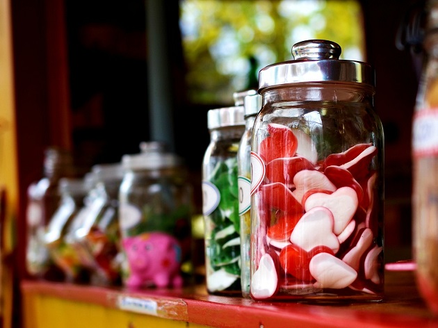 Süßigkeiten im Glas